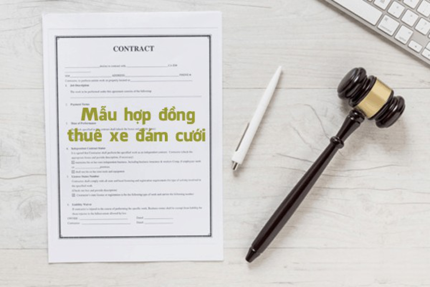 hợp đồng thuê xe đám cưới là gì