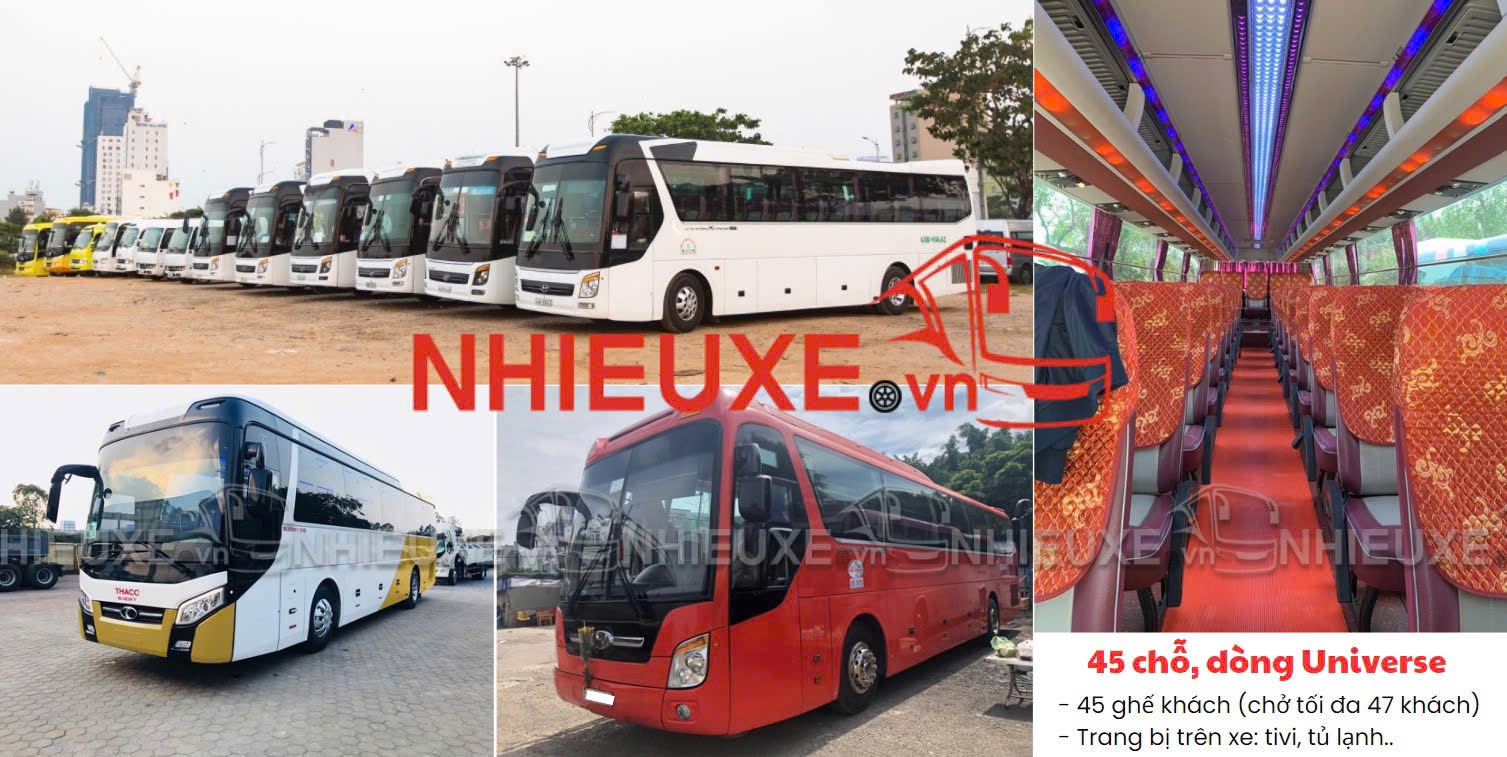 nhiều xe cho thuê xe 45 chỗ Universe