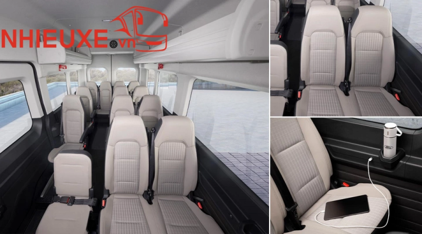 Bảng giá thuê xe Ford Transit 18 chỗ tại Nhiều Xe [09/2025]