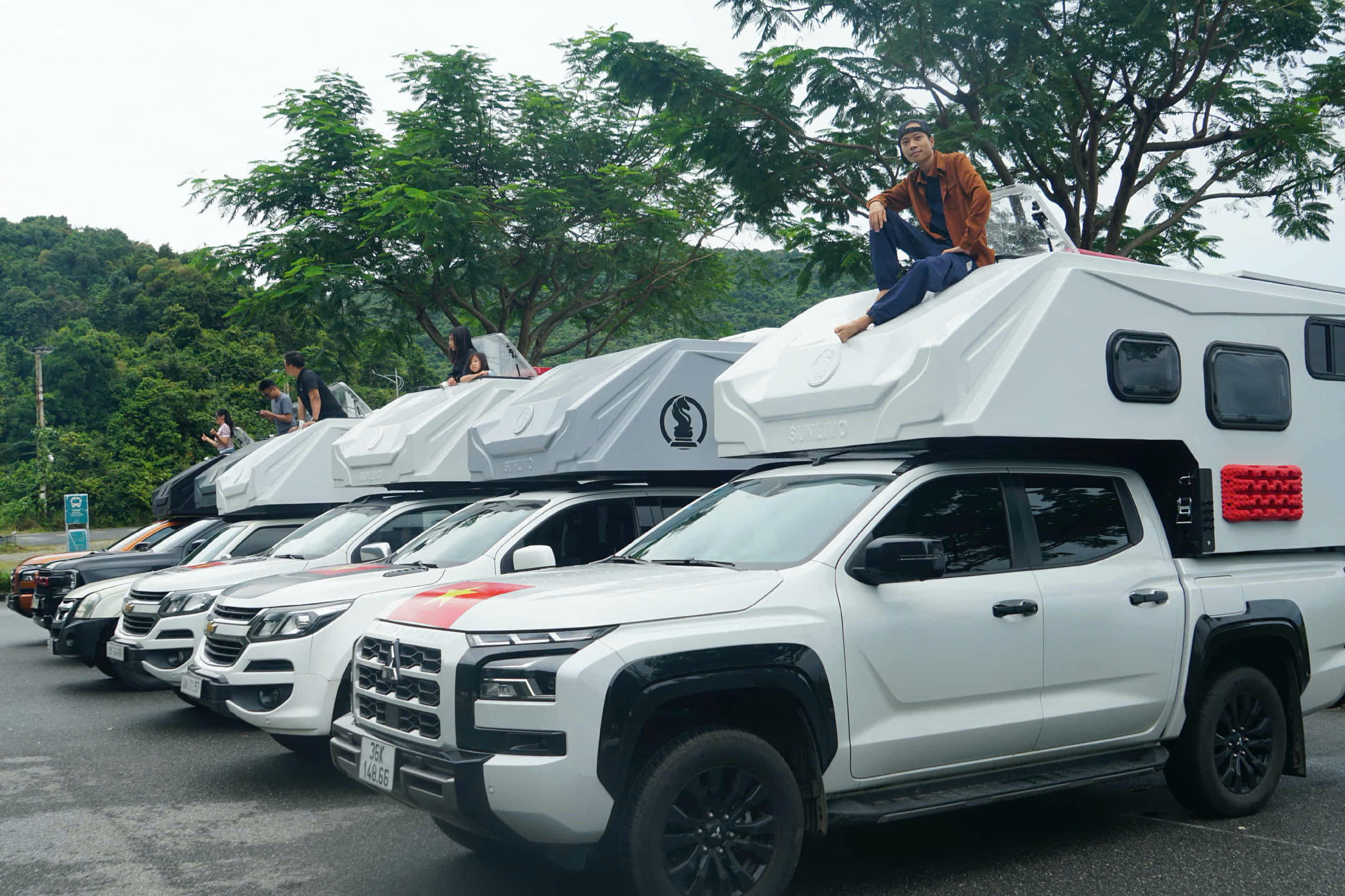 Đoàn dừng chân ở Biển Nha Trang