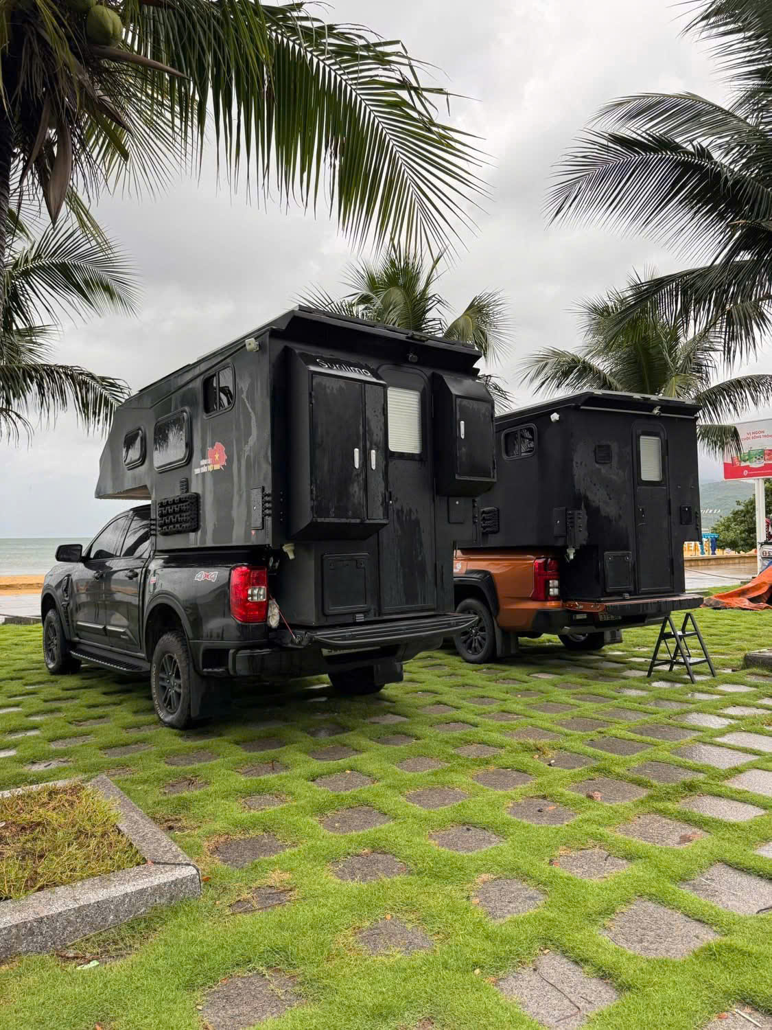 Đoàn dừng chân ở Biển Nha Trang