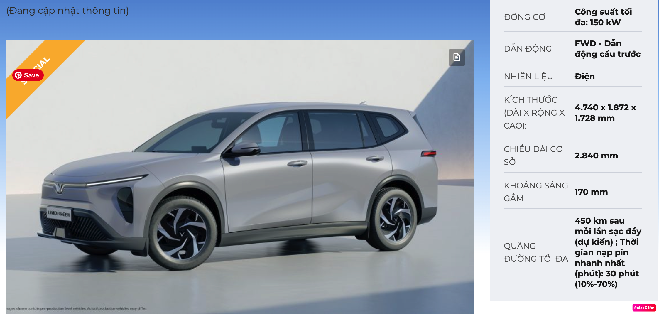 Thông số kỹ thuật