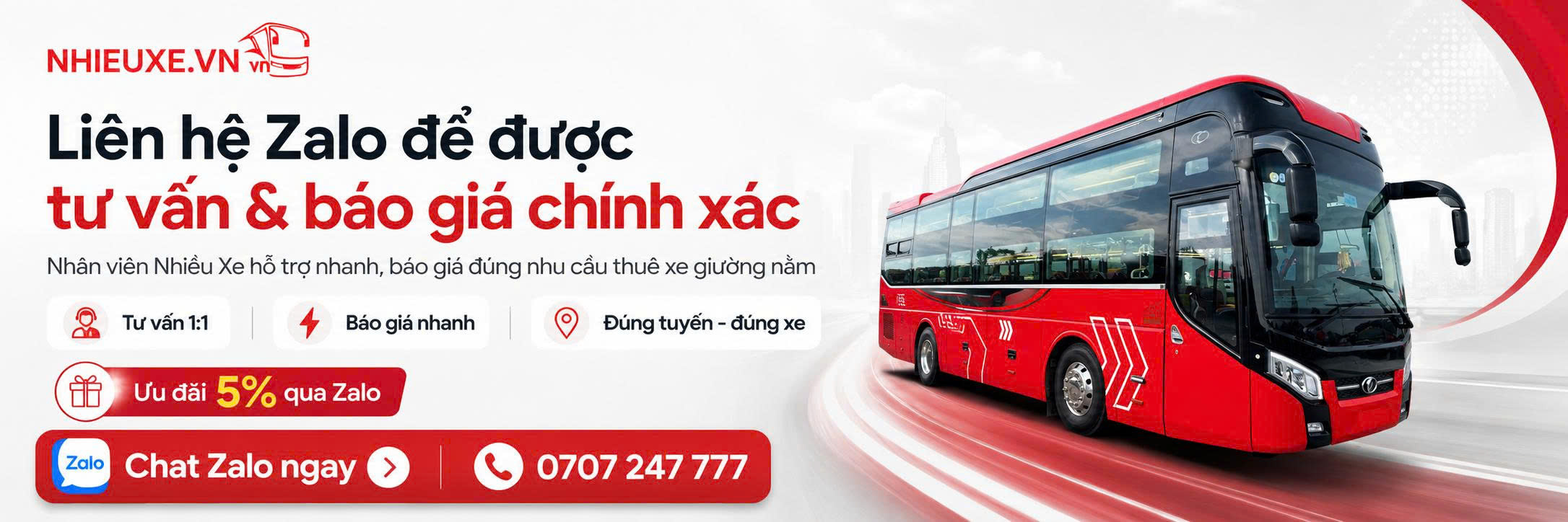 ưu đãi khi đặt qua zalo