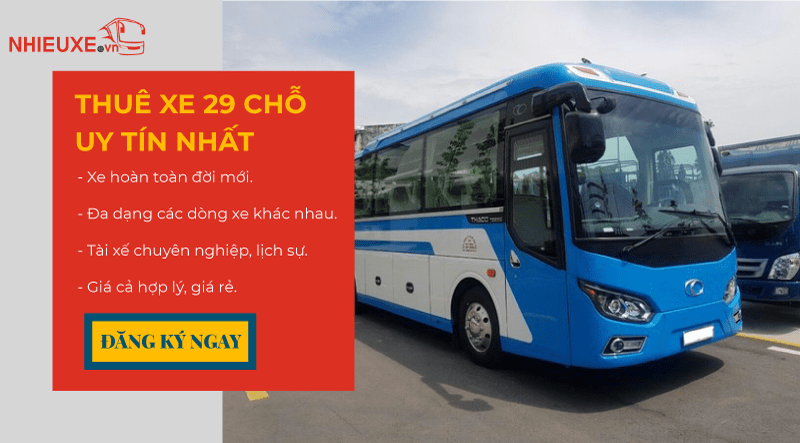 Kinh nghiệm thuê xe 29 chỗ đi du lịch tại Thành phố Hồ Chí Minh